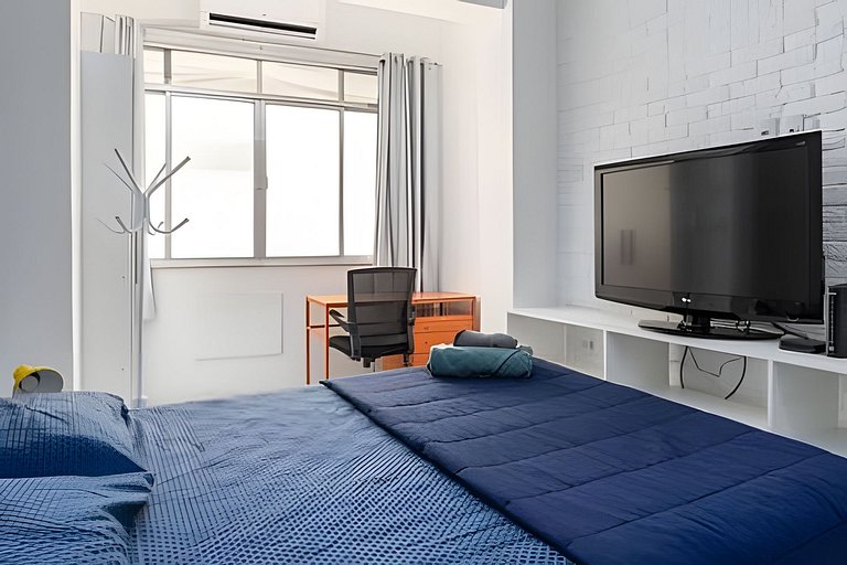 Studio completo no melhor ponto de Copacabana