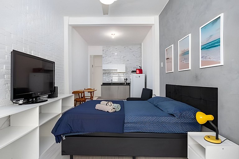 Studio completo no melhor ponto de Copacabana