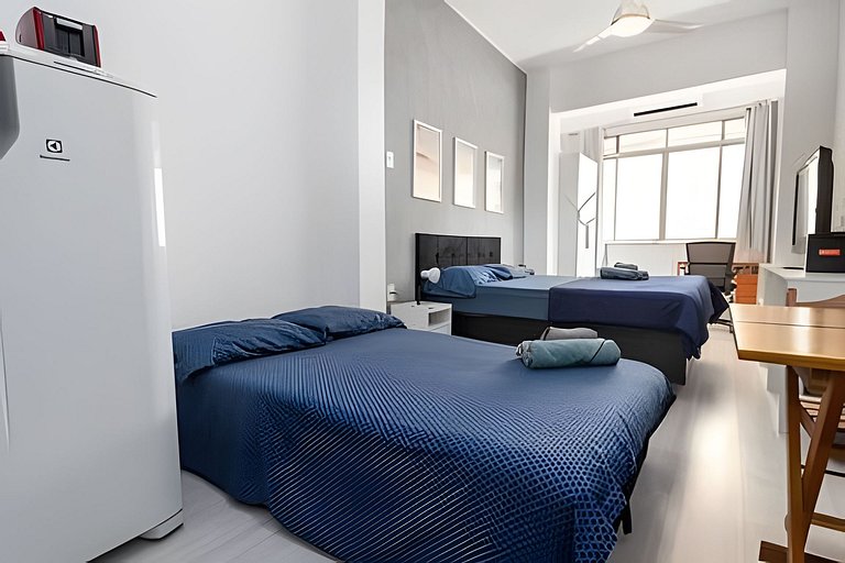 Studio completo no melhor ponto de Copacabana