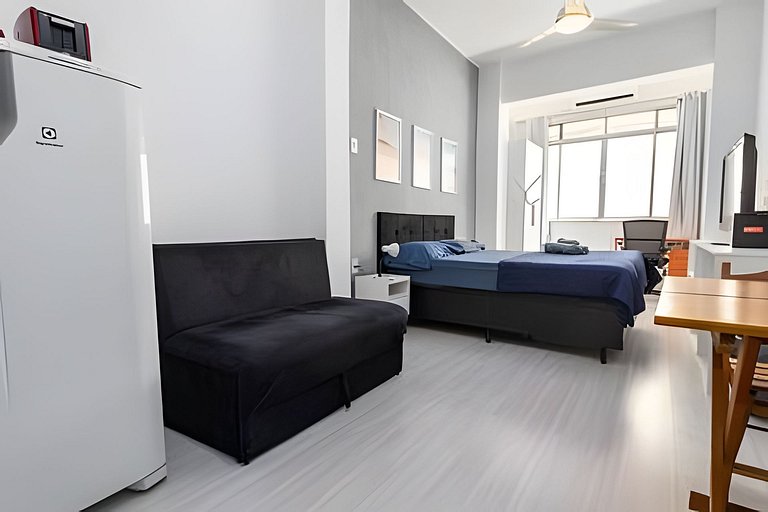 Studio completo no melhor ponto de Copacabana