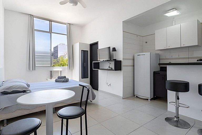 Studio ideal para dois entre Copacabana e Ipanema