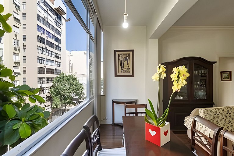 Apartamento família 2 quartos Copacabana 5 pessoas