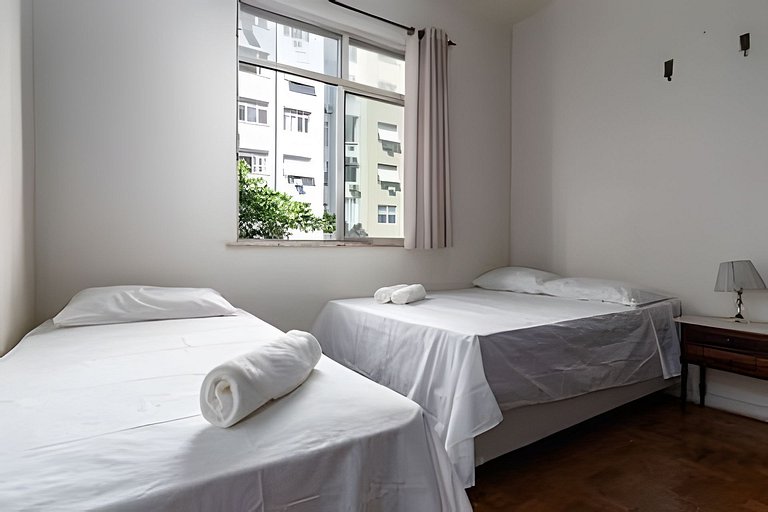 Apartamento família 2 quartos Copacabana 5 pessoas