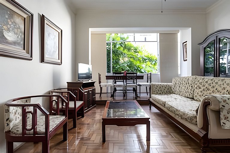 Apartamento família 2 quartos Copacabana 5 pessoas