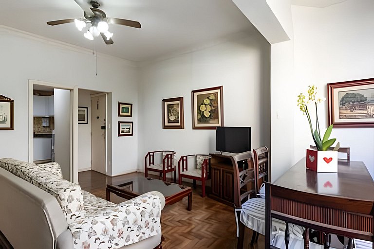 Apartamento família 2 quartos Copacabana 5 pessoas