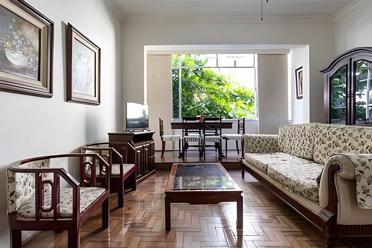 Apartamento família 2 quartos Copacabana 5 pessoas