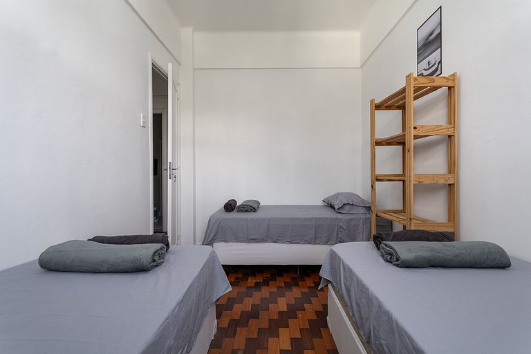 3 quartos ideal para família e grupo em Ipanema