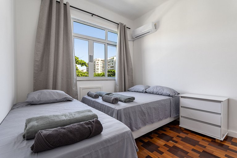 3 quartos ideal para família e grupo em Ipanema