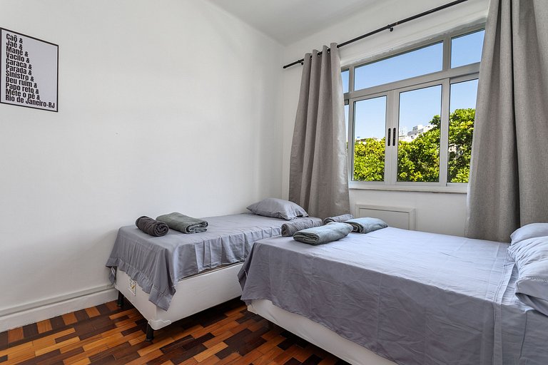 3 quartos ideal para família e grupo em Ipanema
