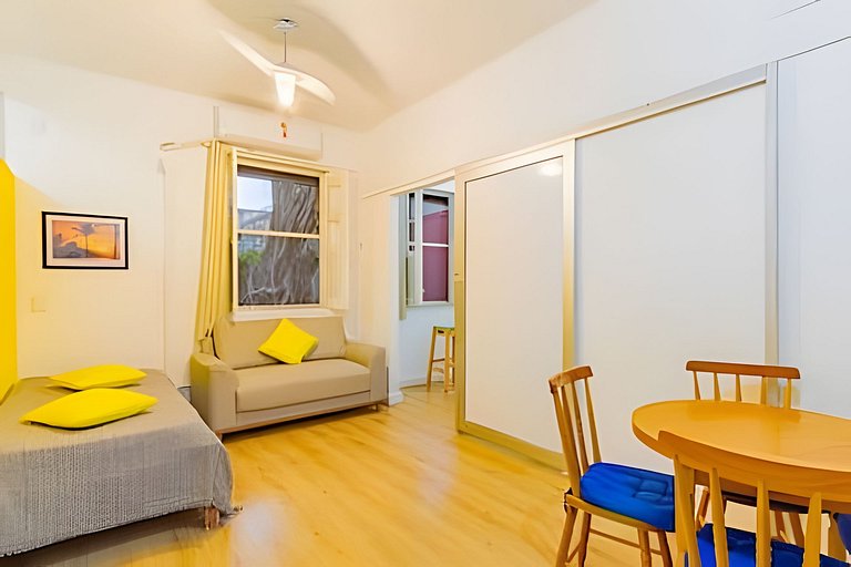 Apartamento Aconchegante em Ipanema •Quarto e Sala