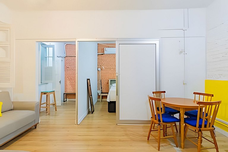 Apartamento Aconchegante em Ipanema •Quarto e Sala