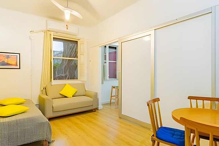 Apartamento Aconchegante em Ipanema •Quarto e Sala