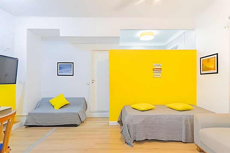 Apartamento Aconchegante em Ipanema •Quarto e Sala