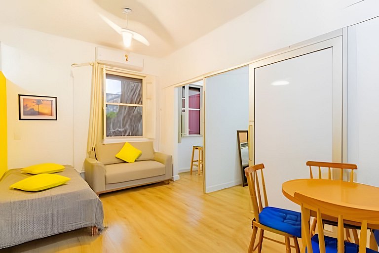 Apartamento Aconchegante em Ipanema •Quarto e Sala