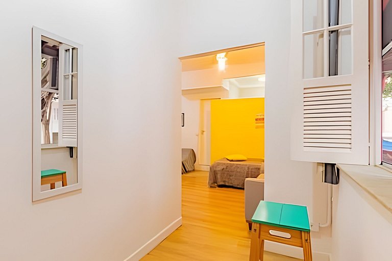 Apartamento Aconchegante em Ipanema •Quarto e Sala