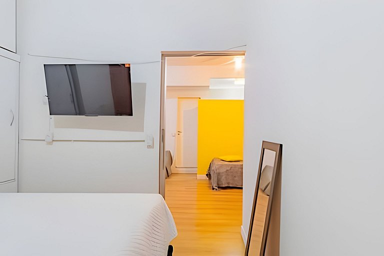Apartamento Aconchegante em Ipanema •Quarto e Sala