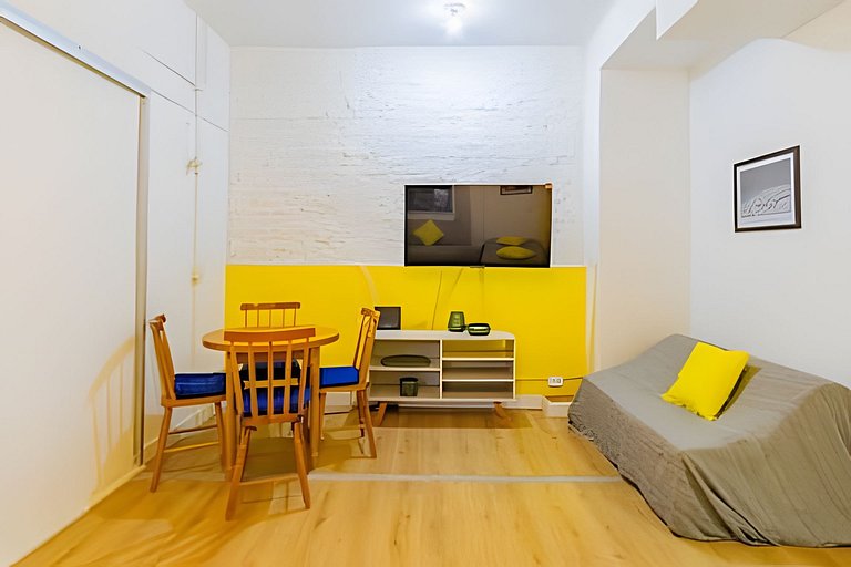 Apartamento Aconchegante em Ipanema •Quarto e Sala